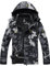 GEMYSE Herren Wasserdichte Berg-Skijacke Winddichte Fleece Outdoor-Winterjacke mit Kapuze (Camouglage 01,XL)