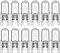 Haraqi 12 Pack G9 Halogen Bulbs 42W 230V 2800K Warm White 530lm,Clear Capsule Halogen Lamps Dimmable, No Strobe, No Flicker