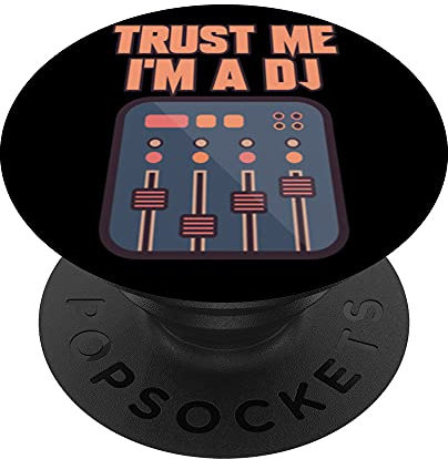 DJ Plattenspieler Deejay Kopfhörer Musik Party Club Techno Pop PopSockets mit austauschbarem PopGrip