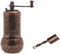 Acar Türkische Pfeffermühle Schwarz Nachfüllbar Mit Messlöffel und Kurbel - Gewürzmühle (Old Copper)