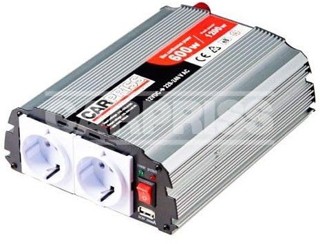 Transformador con Puerto USB 12/230V 600W USB 500Ma 70510403