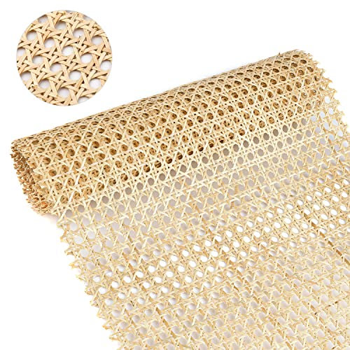 35cm Ancho Correas de Caña Natural, Rollo de Cinta de Caña de Ratán Natural para Proyectos de Caning, Caña de Malla Abierta Tejida para Muebles, Sillas, Armarios, Techos