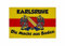 U24 Aufnäher Karlsruhe die Macht aus Baden Fahne Flagge Aufbügler Patch 9 x 6 cm