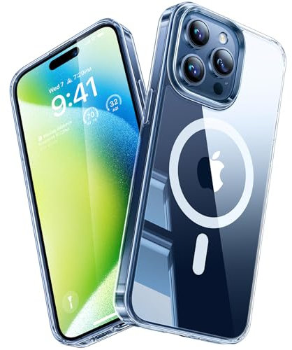 TORRAS [Upgrade] Magnetisch für iPhone 14 Pro Max Hülle für MagSafe [Militärschutz] (TOP Magnetische Adsorption) Schutzhülle Samtige Touch Matt Anti-Kratzen Handyhülle iPhone 14 Pro Max Case Klares