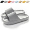 Calish - Zapatillas antideslizantes para hombre y mujer, zapatillas de ducha muy ligera, suela gruesa amortiguada, sandalias suaves, para casa, jardín, baño, piscina, playa, gris, 38/39 EU