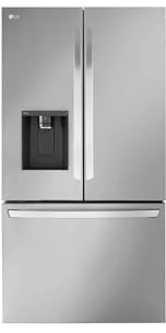 LG 36 Inch Counter-Depth MAX™ Smart French Door Refrigerator with 26 cu.ft. Capacity, WiFi Enabled, ThinQ Technology, Dual Ice Maker, Slim SpacePlus® Ice System