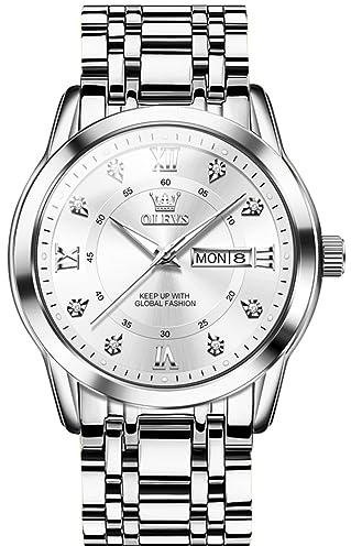 OLEVS Automatische Skelett-Uhren für Herren, luxuriös, hohles Schwungrad-Design, Herren-Armbanduhr, Business, Freizeit, Kalender, Chronograph, männliche Uhren, wasserdicht, leuchtend