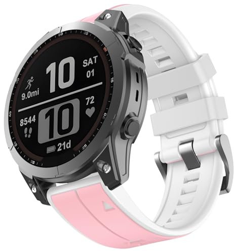 OVERSTEP Compatible Para Garmin Fenix 7s，20mm Ancho Silicona Suave Correa De Repuesto Correa De Reloj Para Fenix 7s Pro/Fenix 7s Solar/Fenix 6s Pro/Fenix 6s/Fenix 5s/Fenix 5s Plus