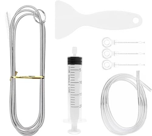 8Pcs Fridge Drain Hole Cleaning Tool, Fridge Cleaner Reusable Refrigerator Drain Dredging Tool Kit Drain Pipe Cleaning Brush for All Refrigerator Cleaning and Kitchen Drain Hole Remover