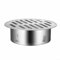 Rejilla de drenaje de suelo de acero inoxidable con diseño hueco grande, se adapta a tubos de drenaje de 50 mm a 200 mm, fácil instalación para desagües exteriores e interiores (50 mm)