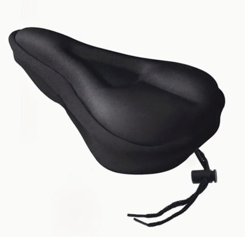 Extra Soft Silicone Gel Bike Seat Cover - Gel Padded Bike Saddle Cushion for Men Women, Extra Soft Exercise Bicycle Saddle Cover Compatible with Peloton, Outdoor & Indoor