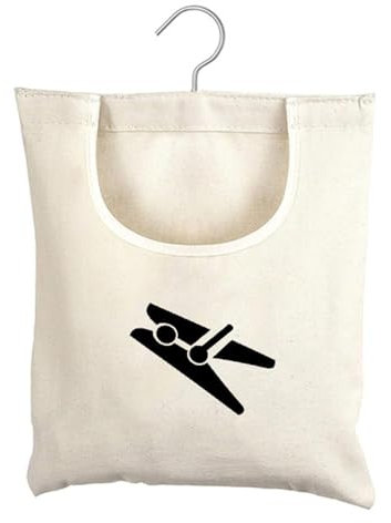 ZGDEIWGF Sac De Rangement pour Pinces À Linge 1 Pièce, Sac pour Pinces À Linge Suspendues, Sac pour Pinces À Linge avec Crochet, Panier pour Pinces À Linge, Sac pour Pinces À Linge Rotatif