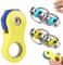 Fidget Spinner Toy,Spinner Rotante Fidget,Hand Fidget Spinne,Fidget Giocattoli,Previene la Noia 4 Modalità Con Cursore per Punta Delle,Per Adulti E Bambini,Con Catena di Decompressione (Giallo)