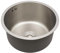 Lavello da cucina rotondo in acciaio inox, da incasso, diametro 36 cm, per cucina, sala da pranzo, bar