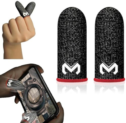 SIOPPKIK 2 Pièces PUBG Mobile Game Finger Sleeve, Gaming Finger Sleeves, Téléphone Portable Pouce Trigger Touchscreen, Gants Ultra sensibles