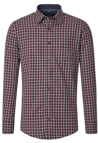 CASAMODA Flanellhemd Langarm kariert Comfort Fit