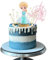 HSC Frozen Cake Toppers, Frozen Cake Decorations, Princess Cake Toppers, 3PCS Reusable Cake Decor Figures for Birthday Party, Desktop Display Ornament for Kids
