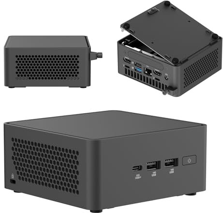 Cutesliving NUC 15 Pro Core 5 210H Mini PC, processeur 8 cœurs, RAM DDR5-5600, WiFi 7 et Thunderbolt 4, Quad 4K sortie 4K (barébone, sans RAM, SSD et OS)