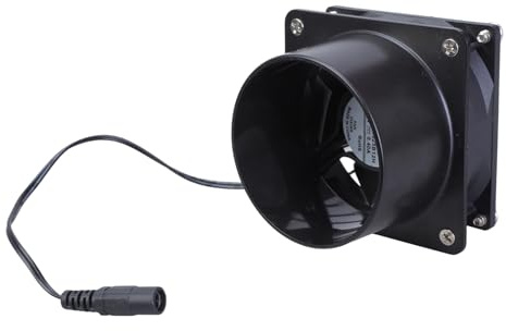 Exhaust Fan 12V 3800RPM Wall Mounted Fan Low Noise Extractor for Office Kitchen Bathroom Garage Grow Room Welding