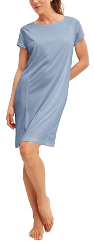 CALIDA Deepsleepwear Cooling Nachthemd Damen, natürliche Thermoregulierung, stoppt Überhitzung Aura Blue 48-50