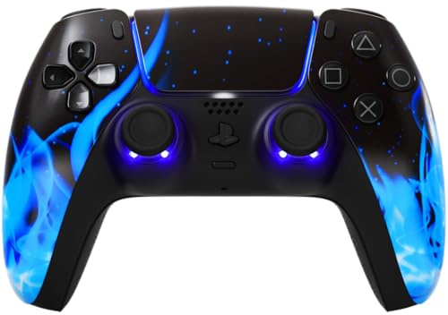 LuxController® LUX BlueFire LED | Custom Controller für PS5/PC/Mobile | ZeroDrift™ TMR & Hall Effect | Nie wieder Stick Drift | LED Beleuchtung | Made in Germany