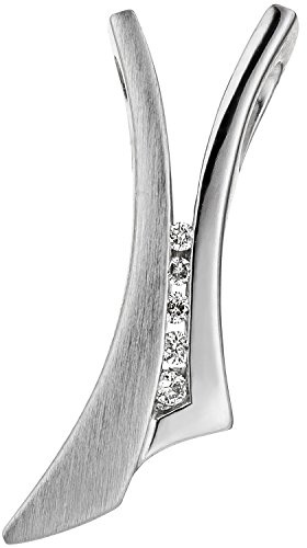 Jobo Damen-Anhänger aus 14 Karat 585 Weißgold mit 5 Diamanten