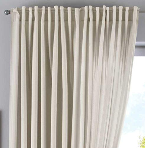 Vorhang Verdeckte Schlaufen Cationic »JENA« HxB 250x300 cm Sand Blickdicht Leinen Optik Gardine Meliert Gardinenband mit Raffhalter, 2019037