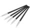 HERCHR Pinceau Silicone, Lot de 5 Pinceau Silicone Sculpture, Pinceau sculpteur, Pinceaux en Silicone pour Modeler, Pinceau Embout Silicone pour Peintures Acryliques, à l'huile et à la Gouache