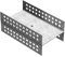 LUX ELEMENTS Accessoires de montage pour le raccordement de panneaux de construction entre eux, 80 mm, en forme de H, (sachet de 4 pièces) MONT-H 80 LMONZ1113, argenté
