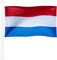 Bandera KliKil Holandés 90x150cm - Tejido para exteriores 150x90cm resistente a la intemperie con 2 ojales de metal. Holland Flag Decoraciones de jardín