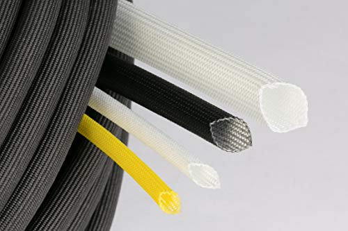 Gaine pour câbles de restauration électrique, voiture, moto, époque, fabriquée en Italie (16 mm, noir)