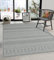 the carpet Calgary - robuster Teppich, Flachgewebe, modernes Design, ideal für Wohnzimmer, Esszimmer und Außenbereich, In- und Outdoor, Vintage-Optik, Boho-Style, Grau-Uni, 240 x 340 cm