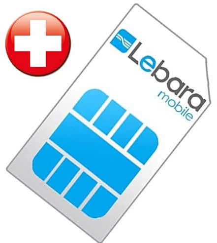 Lebara Schweiz SIM-Karte Prepaid mit Ausweis-Registrierungsservice durch beachSIM