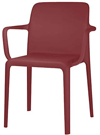 Stuhl Modell Bayo mit Armlehnen aus Polypropylen, 4-teiliges Set – erhältlich in 7 Farben – Callicgaris (matt)