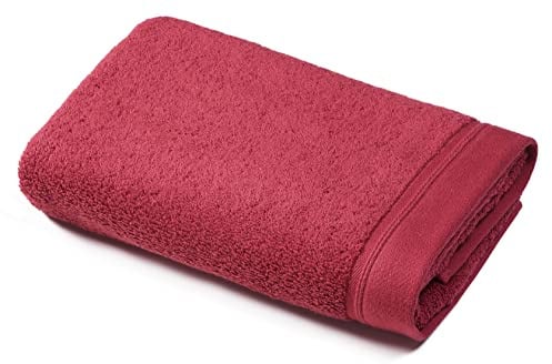 Sowel® Premium Handtuch 50x100 cm, 100% Bio-Baumwolle, Hergestellt in Portugal, Bordeaux