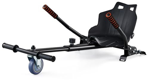 CO-Z Hoverboard-Stuhl Hoverkart Sitzscooter Hoverboard Sitz Gokart Sitz für Self Balancing Kompatibel mit 6,5 zoll 8,5 zoll und 10 Zoll Scooter für Erwachsene und Kinder (Schwarz)