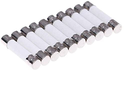 TOSSPER 10 Unids Precio Microondas Cartucho De Fusibles De Cerámica Eléctrica 10a 250v Compatible Y Universal Suministros para Hogar 6x30mm