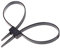 3pcs / Lot Manette di Plastica Doppia Polsino Flessibile Manette Monouso Cravatta con Lampo Nero