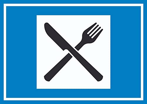 HB-Druck Autobahngasthaus Symbol Schild A6 (105x148mm)