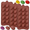 MEZHEN Silikonformen Ostern Backform Ostereier Schokoladenformen Ei Ostern Silikon Form Süßigkeiten Kuchenform Schokoladenform DIY Gelee Dessert Soap 3 Stück