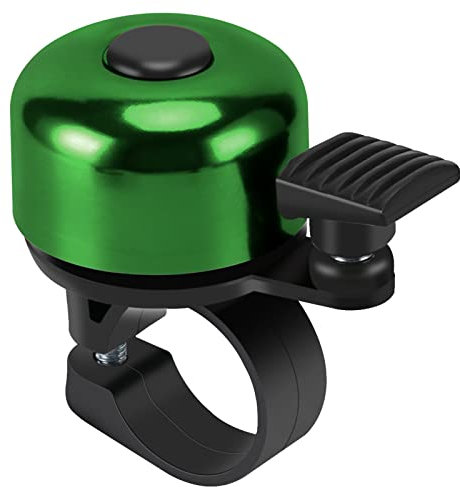 Binudum Fahrradklingel Mountainbike Retro Mini Fahrrad Klingel Laut 120 db Widerstandsfähigem MTB Rennrad Radfahren Fahrradglocke für Kinder und Erwachsene (Grün)
