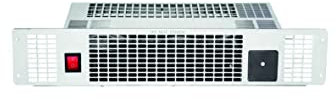 TCP Electric Kitchen Plinth-Mounted Fan Heater Silver Stainless Steel 2000W, 2 Heat Settings, Cool to Touch, Digital Screen, Low Noise