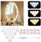 Aourow LED Schminklicht mit Schalter und 10 Dimmbaren Glühbirnen,Hollywood-Stil Spiegelleuchte LED,USB-Kabel-Design Make up Licht mit 6 Helligkeiten und 5 Farbmodi