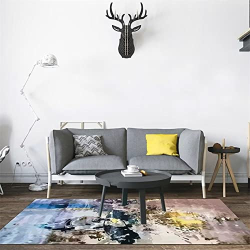 RUGMRZ Teppich Günstig Sichere Geometrie Balkon langlebig Wohnzimmer deko modern Mehrfarbig Runner Rug Teppich Garten Outdoor Teppich günstig Dekoration Wohnung modern60x120CM