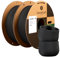 kexcelled Matte PLA 2,85 mm Filament, 2 Pack, 3D Drucker Filament +/- 0,03 mm, 2 kg Spule (4,4 lbs), Papprolle, PLA Bundle, Glanzfreie Farbe, Matt Textur, Schwarz