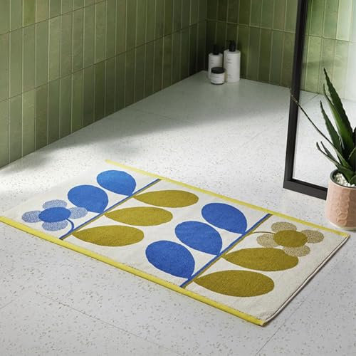 Orla Kiely Retro-Badematte, 50 x 90 cm, Blau