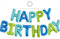 TONIFUL Blau Grün Happy Birthday Ballon Girlande，16 Zoll Blau Grün Folie Happy Birthday Folienballon Luftballon Geburtstagsballon Banner Helium Ballon für Geburtstag Party, Geburtstagsbanner