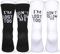 GEBETTER 2 Paar 2 Farben Baumwolle Socken 36-45 mit Spruch Don't Follow Me I'm Lost Too Baumwollsocken lustige Buchstaben Sportsocken mit Motiv für Damen Herren Unisex Business
