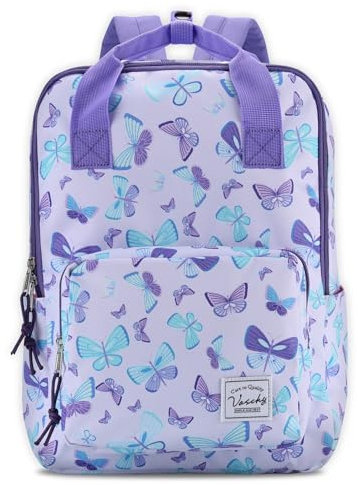 VASCHY Kinderrucksack, Niedlich Vorschule Schulranzen Jungen Mädchen Leichter Rucksack Kindergarten Kleinkind Tagesrucksack Brustgurt Schmetterling