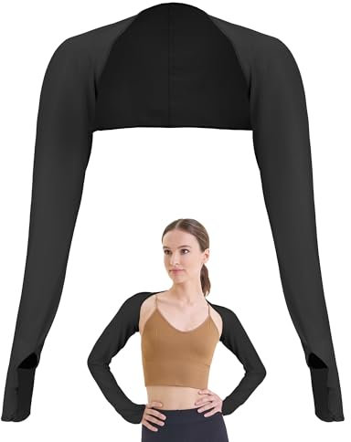 Women's UV Protection Arm Covers - Black Sleeves with Cooling Effect, 1 Piece